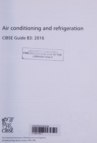 Cover for CIBSE Guide B3
