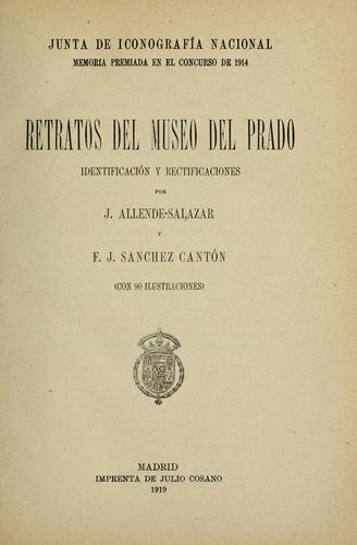 Cover for Retratos del Museo del Prado