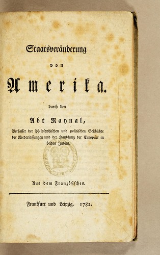 Cover for Staatsveränderung von Amerika