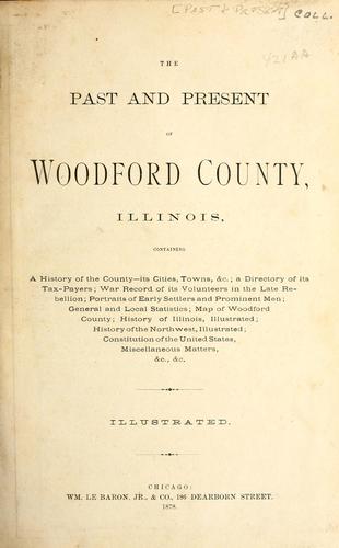 Cover for The Past and present of Woodford County, Illinois