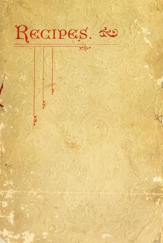 Cover for Recipes
