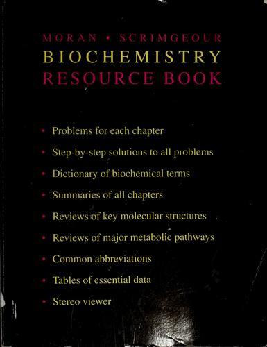 Cover for Biochemistry Resource Pack