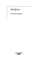 Cover for El instante supremo