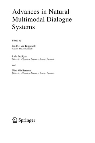 Cover for Advances in natural multimodal dialogue systems
