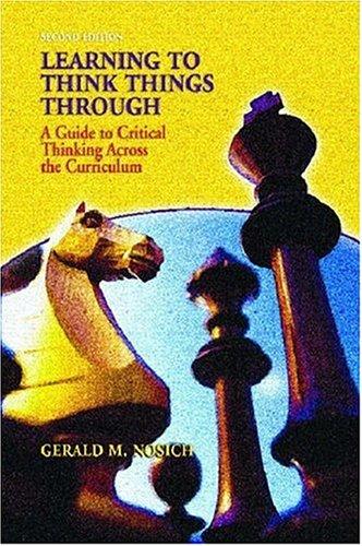 Cover for Learning to Think Things Through