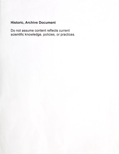 Cover for Town of Dixfield flood plain management study