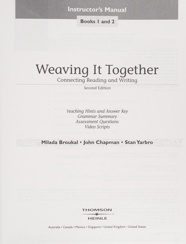 Cover for Weaving it together