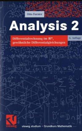 Cover for Vieweg Studium, Analysis 2. Differentialrechnung im IRn, Gewöhnliche Differentialgleichungen.