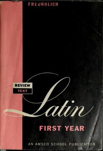 Cover for Review text in Latin first year