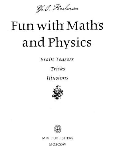 Cover for Fun with Maths and Physics