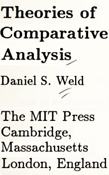 Cover for Theories of comparative analysis