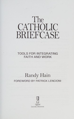 Cover for The Catholic briefcase