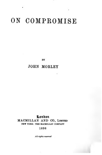 Cover for On Compromise