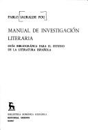 Cover for Manual de investigación literaria