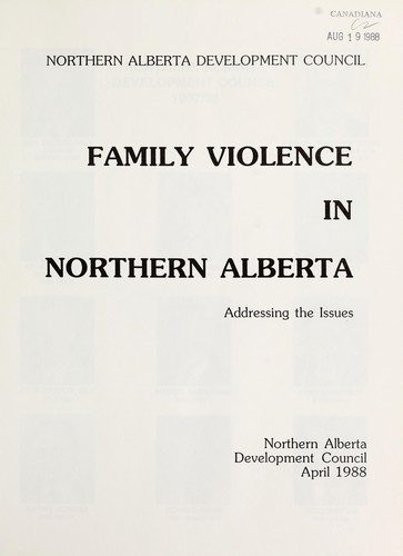 Cover for Family violence in northern Alberta