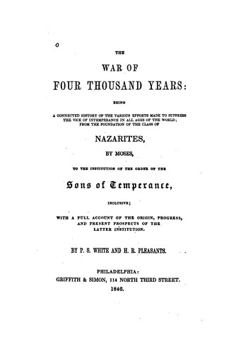 Cover for The war of four thousand years