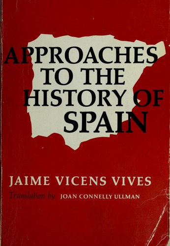 Cover for Approaches to the history of Spain.