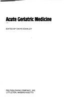 Cover for Acute geriatric medicine
