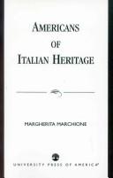 Cover for Americans of Italian heritage