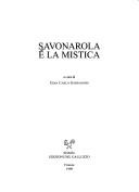 Cover for Savonarola e la mistica