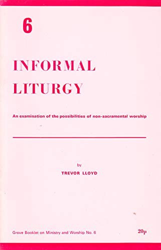 Cover for Informal liturgy