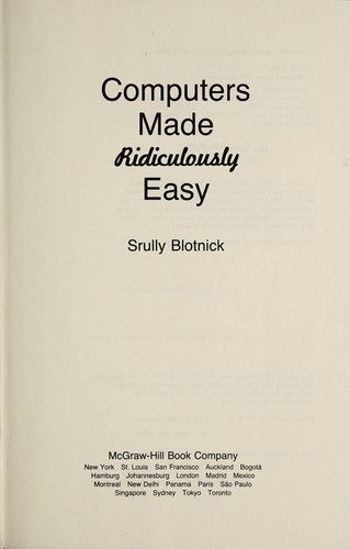 Cover for Computers made ridiculously easy