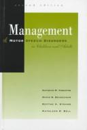 Cover for Management of motor speech disorders in children and adults