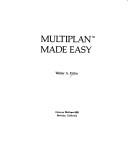 Cover for Multiplan made easy