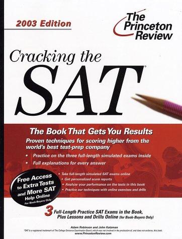 Cover for Cracking the SAT, 2003 Edition (College Test Prep)