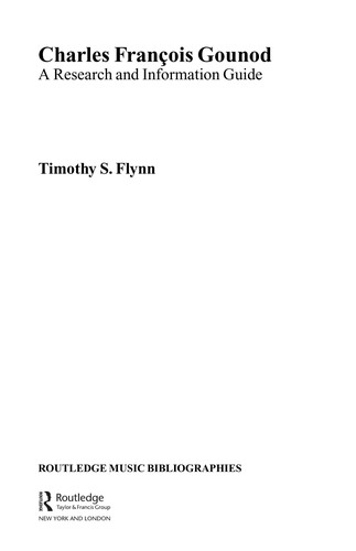 Cover for Charles François Gounod