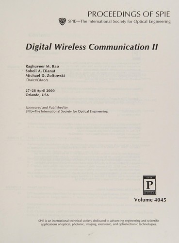 Cover for Digital wireless communication II