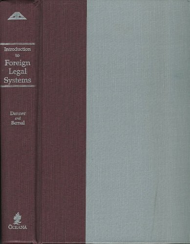 Cover for Introduction to foreign legal systems