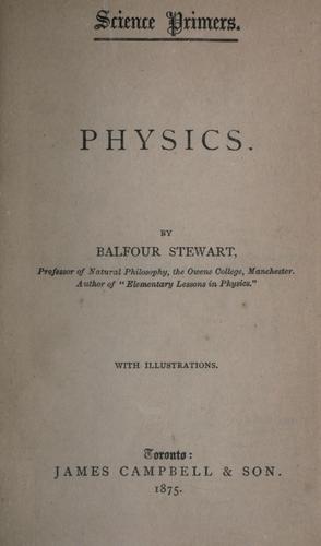 Cover for Physics