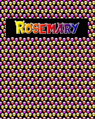 Cover for 120 Page Handwriting Practice Book with Colorful Alien Cover Rosemary