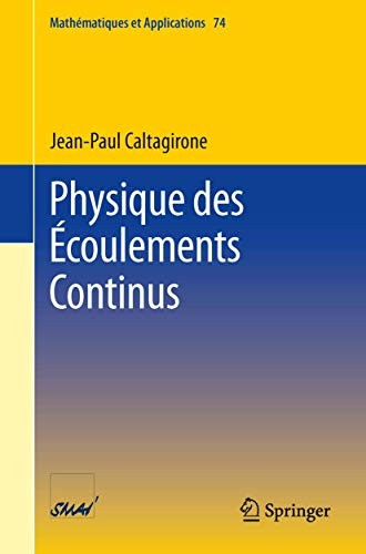 Cover for Physique des Écoulements Continus