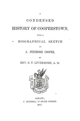 Cover for A condensed history of Cooperstown