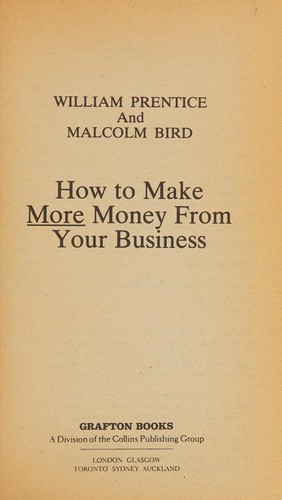 Cover for How to make more money from your business