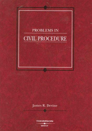 Cover for Problems in Civil Procedure