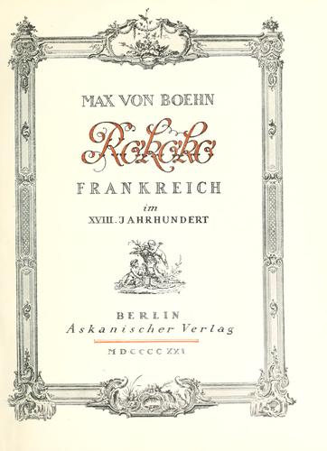 Cover for Rokoko