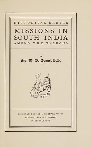 Cover for Missions in South India