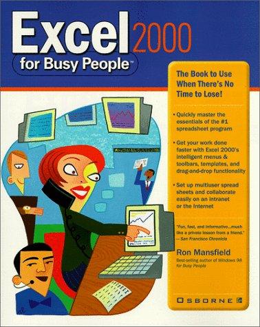 Cover for Excel 2000 for busy people