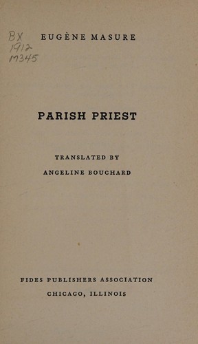 Cover for Parish priest