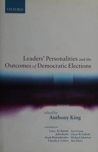 Cover for Leaders' personalities and the outcomes of democratic elections