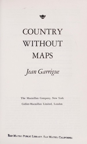 Cover for Country without maps