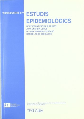 Cover for Estudis epidemiològics