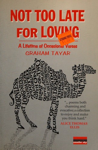 Cover for Not too late for loving