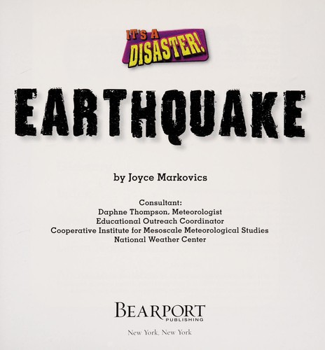 Cover for Earthquake