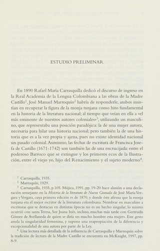 Cover for Vida de Sor Francisca Josefa de Castillo