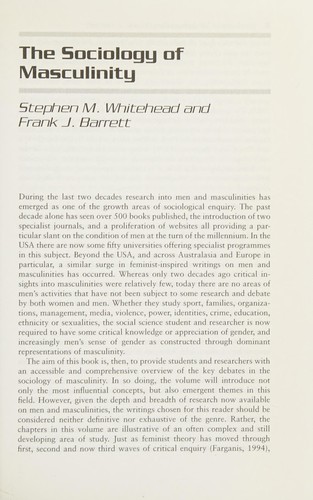 Cover for The masculinities reader