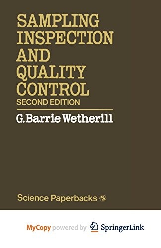 Cover for Sampling Inspection and Quality Control